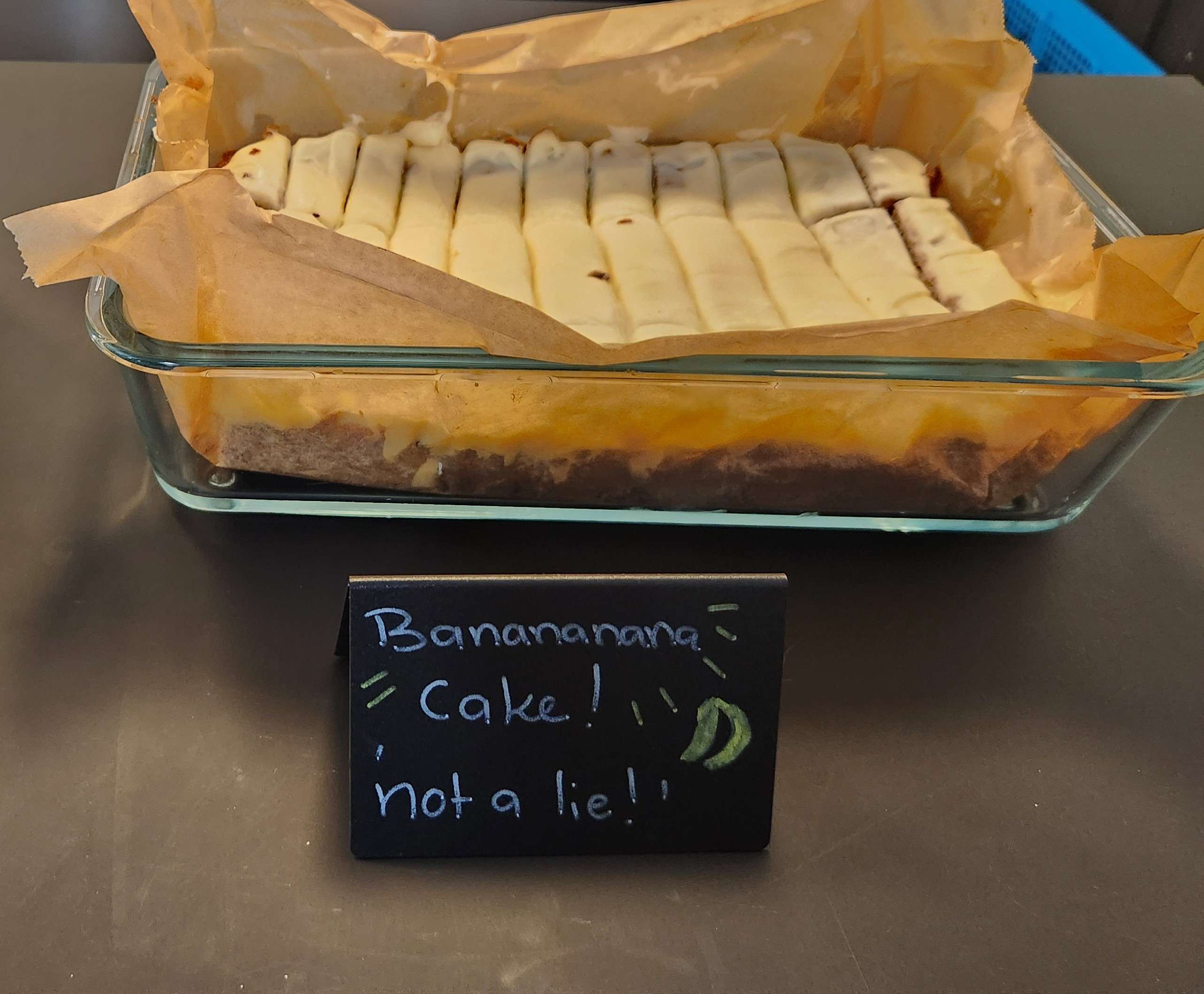 Sliced banana bars